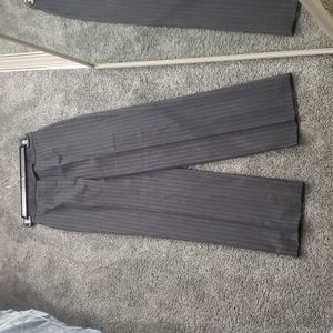 Kate Hill Gray Pinstripe Trousers size 6